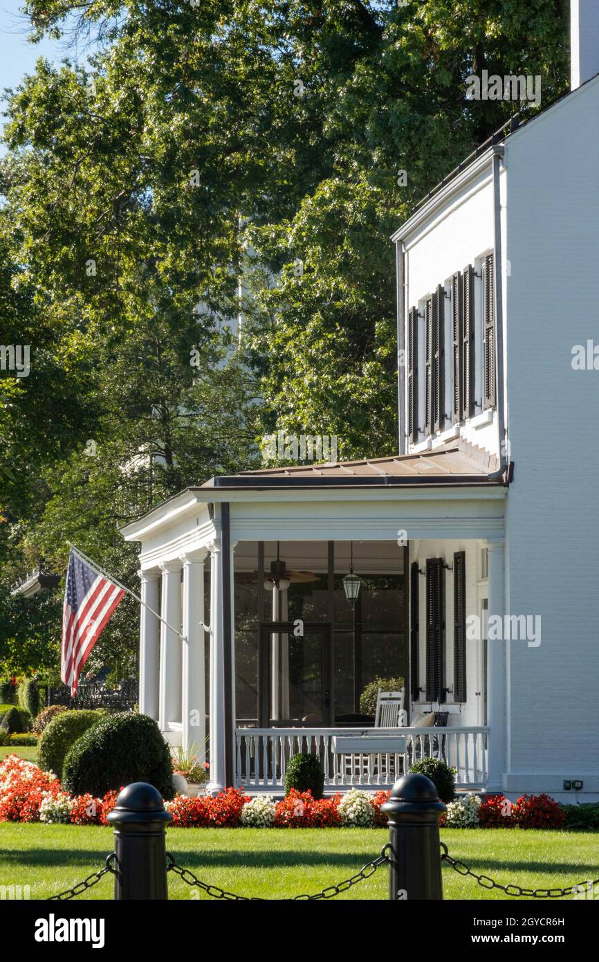 Comandant's Quarters, accademia militare degli Stati Uniti a West Point, NY Foto Stock