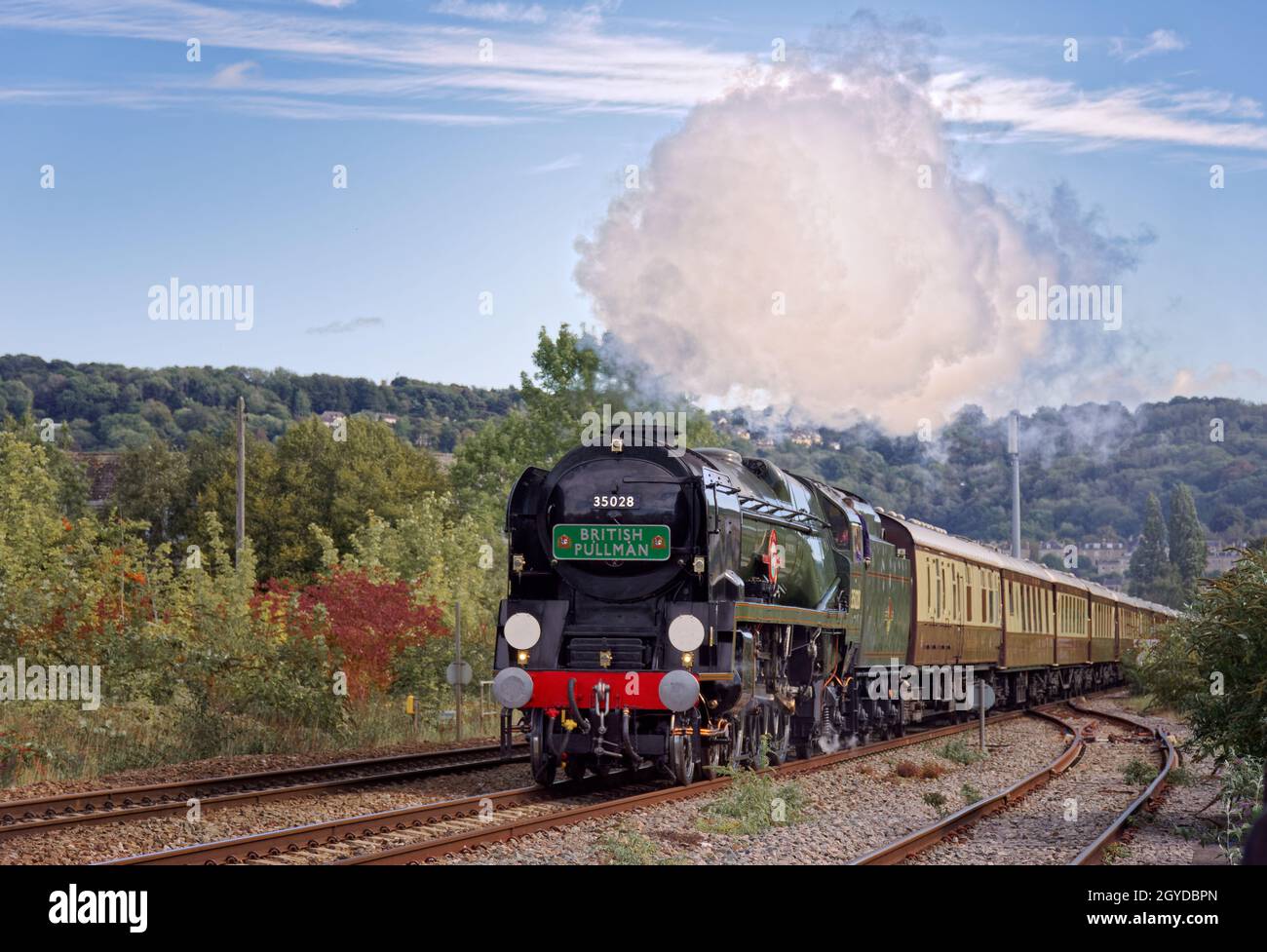 Treni a vapore a Bath Foto Stock