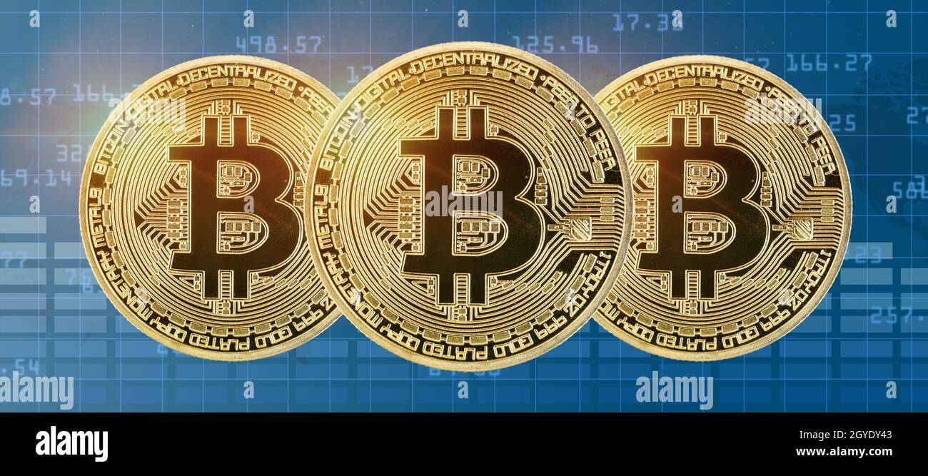 Bitcoin cripto valuta che paga in linea soldi digitali criptovaluta affari finanze panorama bit moneta Foto Stock