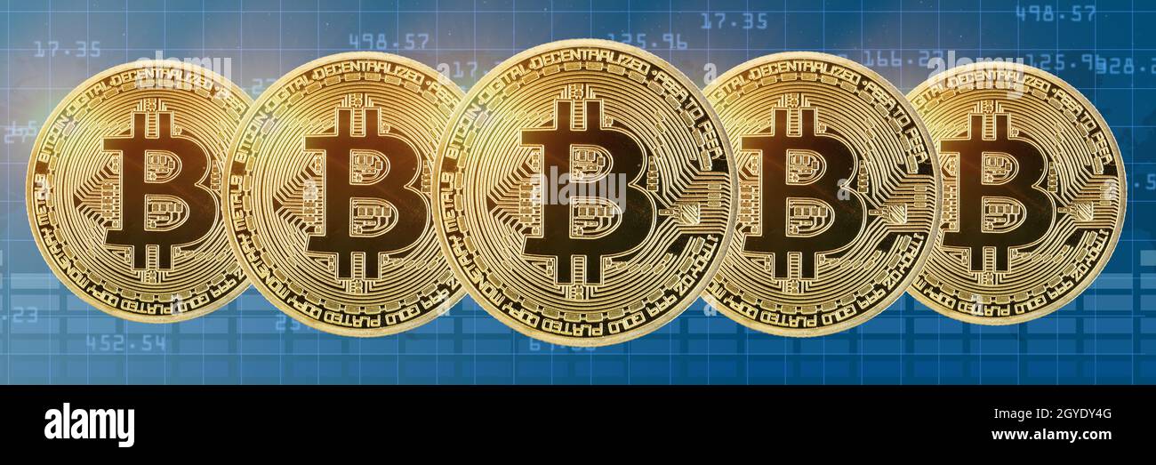 Bitcoin cripto valuta che paga in linea soldi digitali criptovaluta affari finanze panorama bit moneta Foto Stock