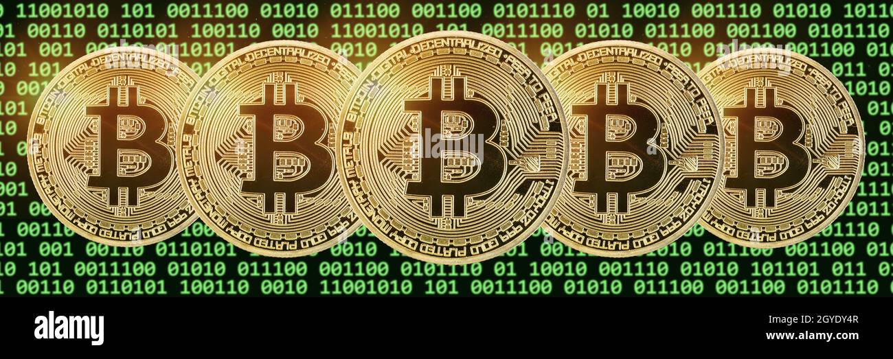 Bitcoin cripto valuta che paga in linea soldi digitali criptovaluta affari finanze panorama bit moneta Foto Stock