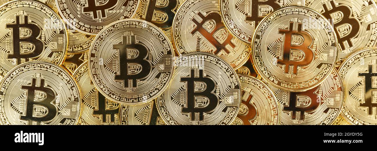 Bitcoin cripto valuta che paga in linea soldi digitali criptovaluta affari finanze panorama bit moneta Foto Stock