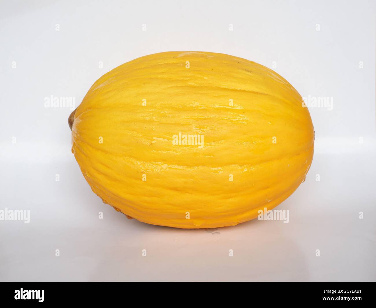 Melone giallo canarino (nome scientifico C melo) cibo di frutta vegetariano Foto Stock