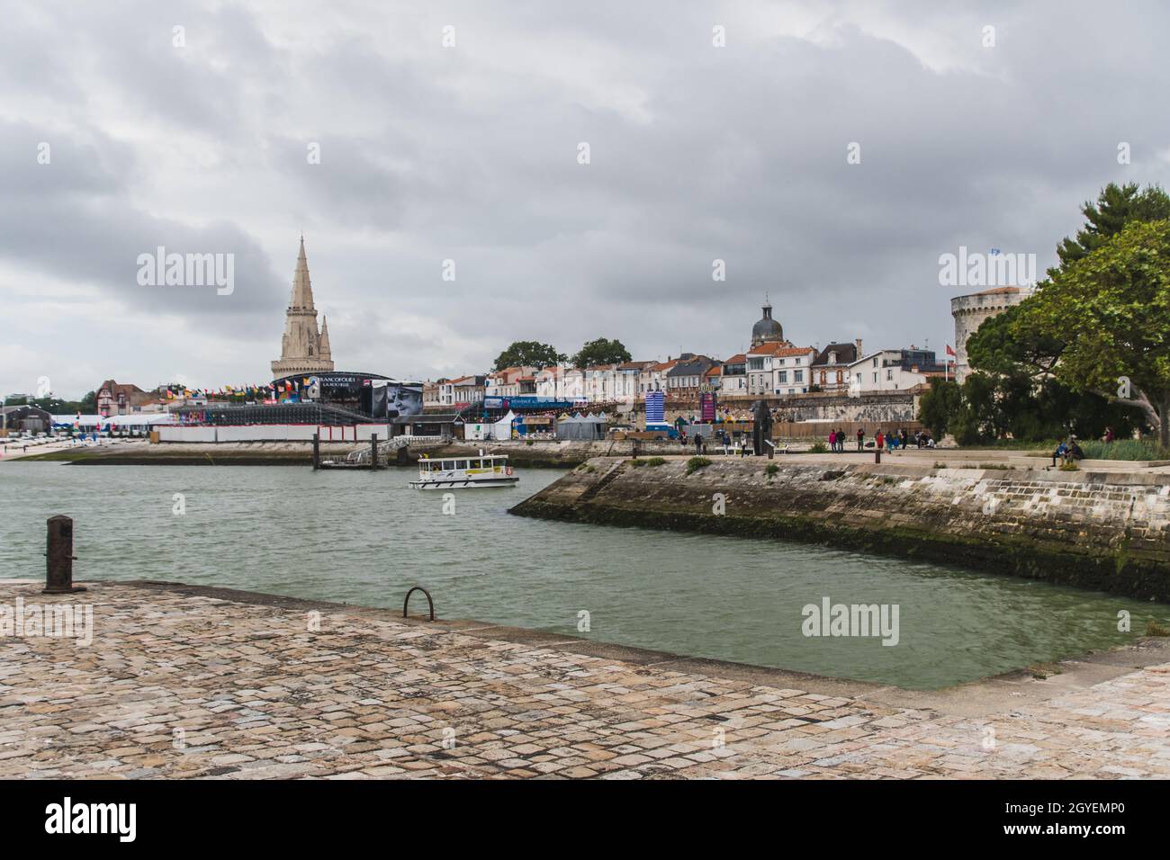 La torre della lanterna a la Rochelle nella regione Charente-marittima della Francia Foto Stock