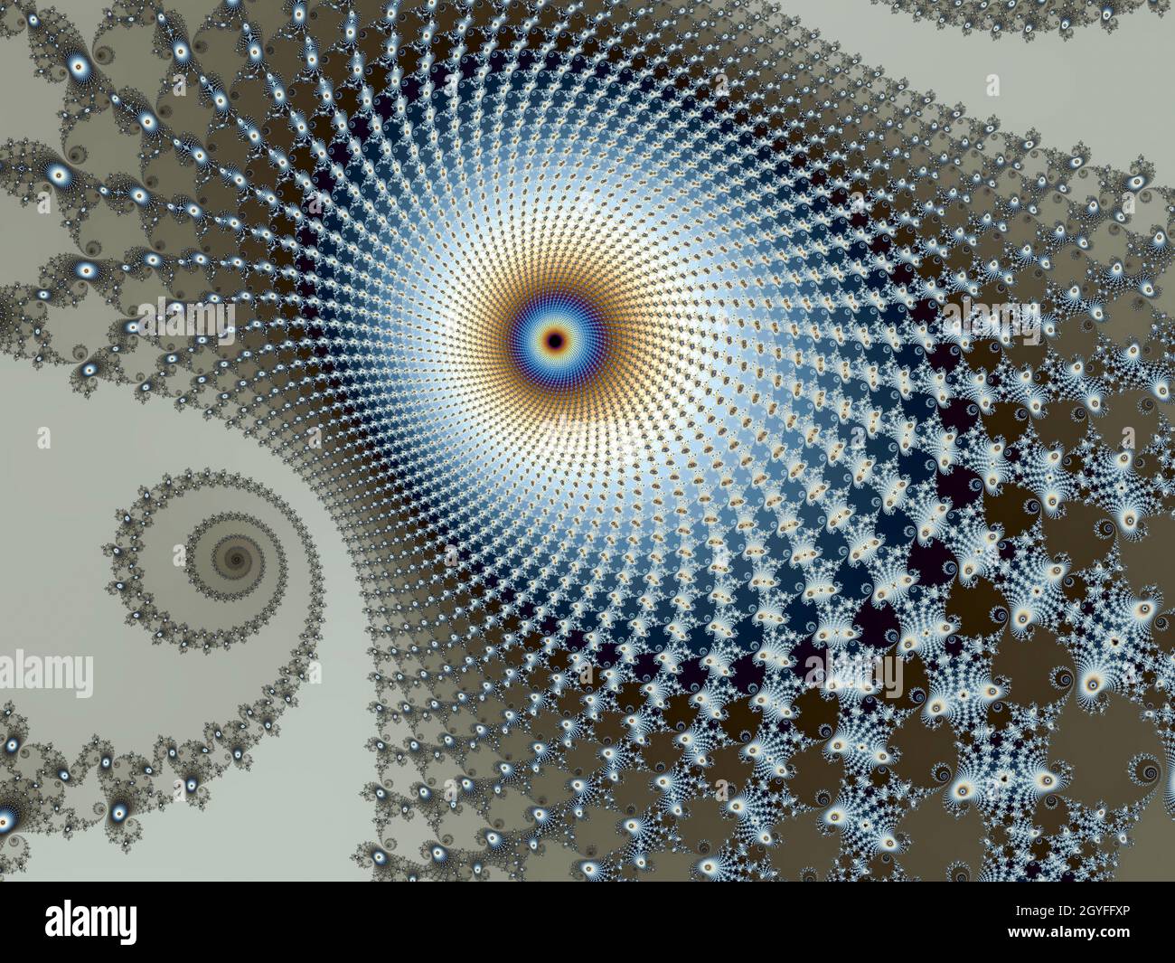 Bella zoom nel infinito matematico mandelbrot frattale Foto Stock