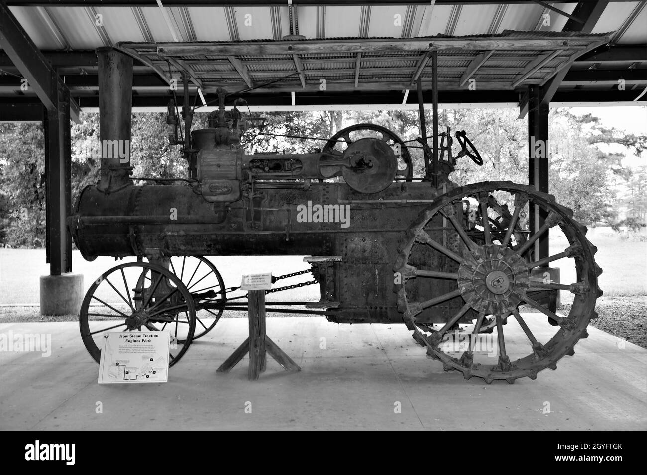 1910 motore a trazione a vapore Peerless modello U. Foto Stock