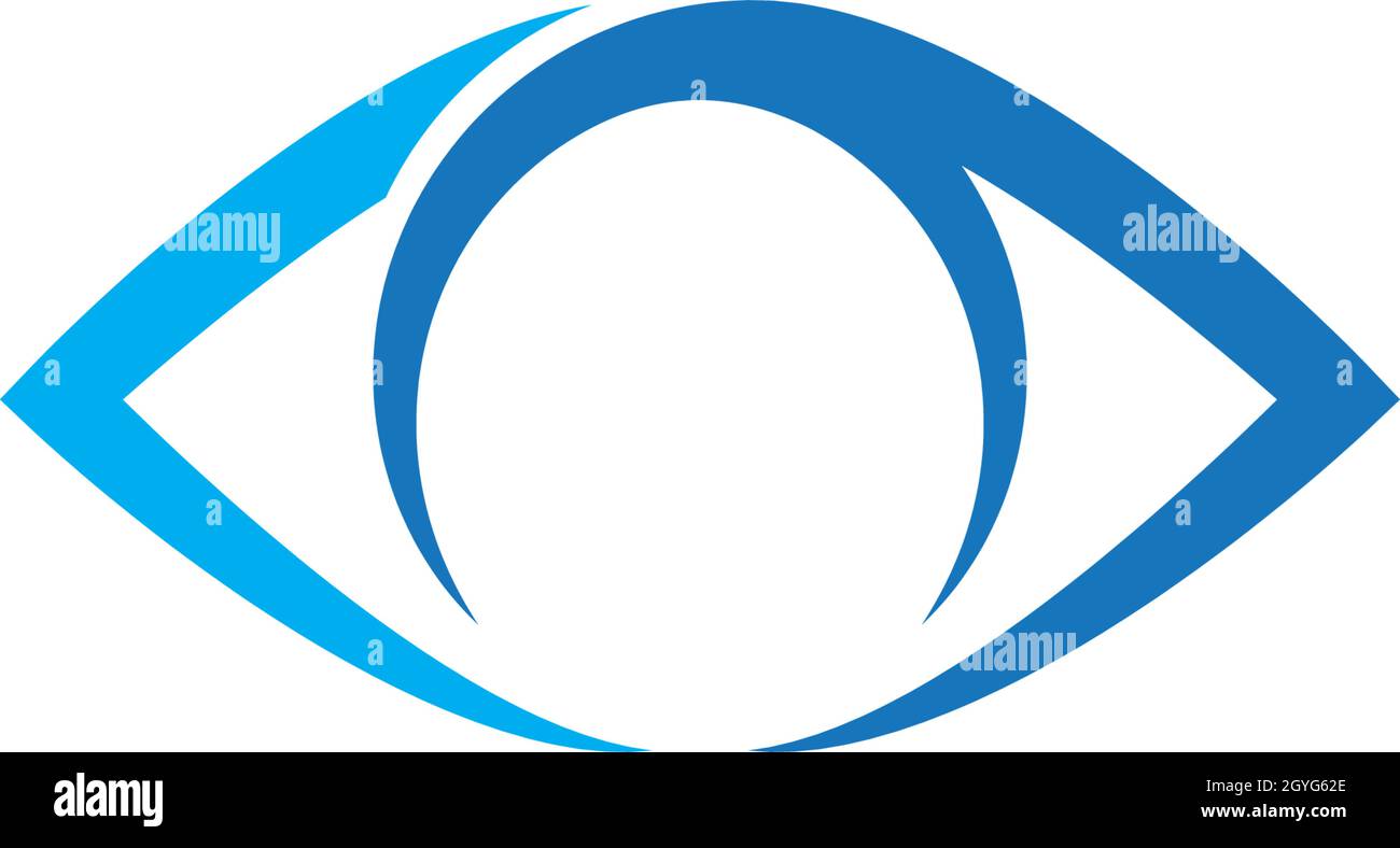 Design del logo vettoriale Eye Care Illustrazione Vettoriale