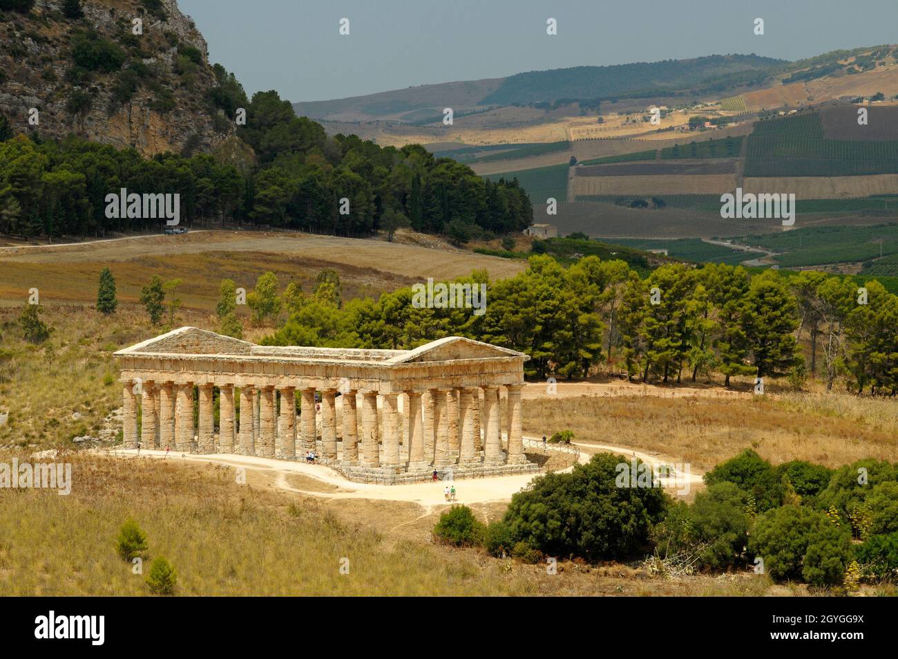 ITALIA, SICILIA, SEGESTA, TEMPIO DI SEGESTA Foto Stock