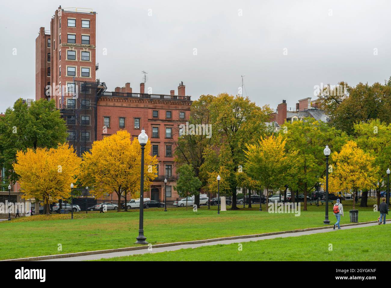 STATI UNITI, MASSACHUSETTS, BOSTON, BOSTON COMUNE IN AUTUNNO (BOSTON COMUNE È IL PIÙ ANTICO GIARDINO PUBBLICO NEGLI STATI UNITI) Foto Stock