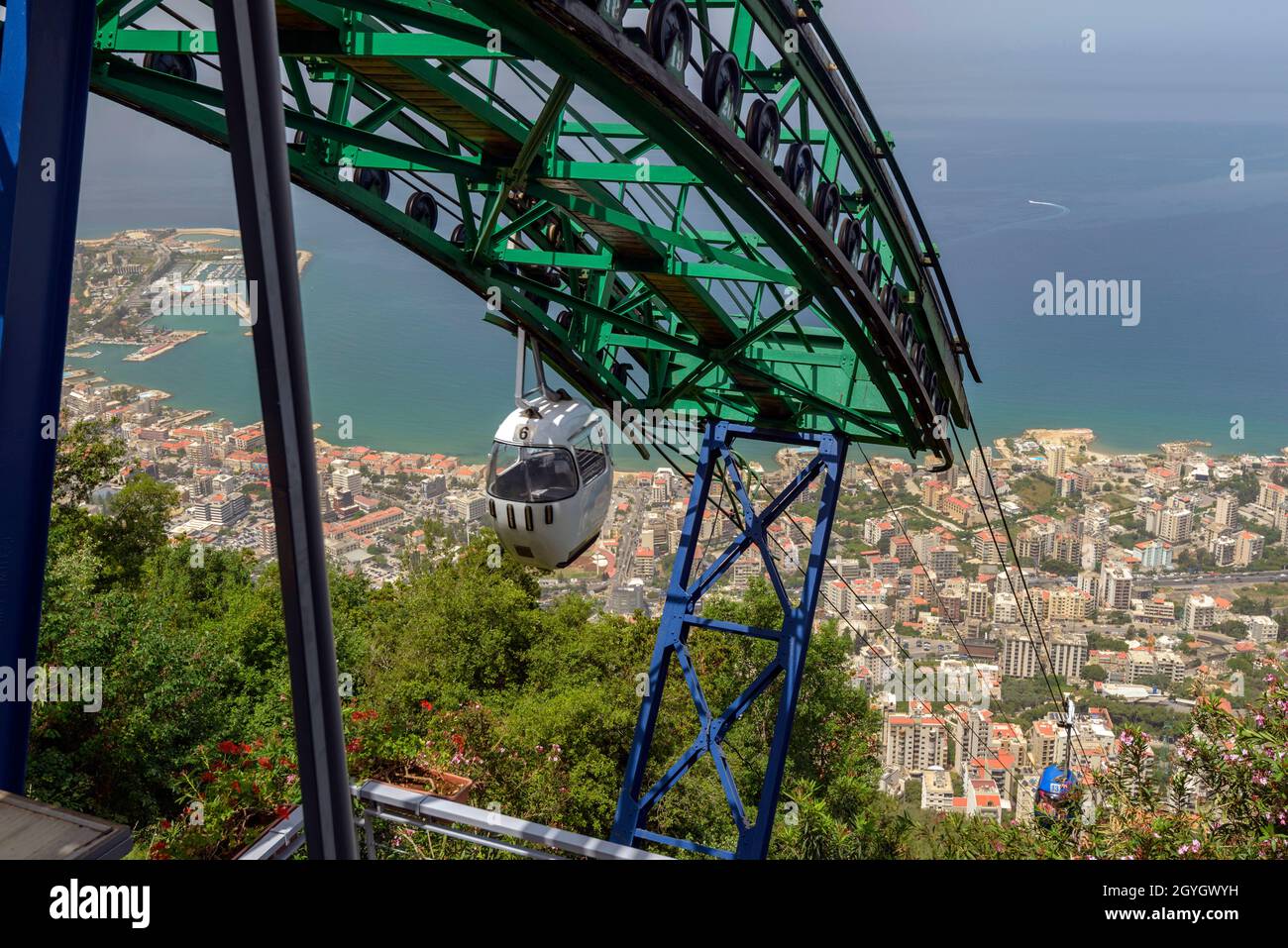 LIBANO, MONTE LIBANO, HARISSA, TA©PHA©RIQUE DE JOUNIEH Foto Stock