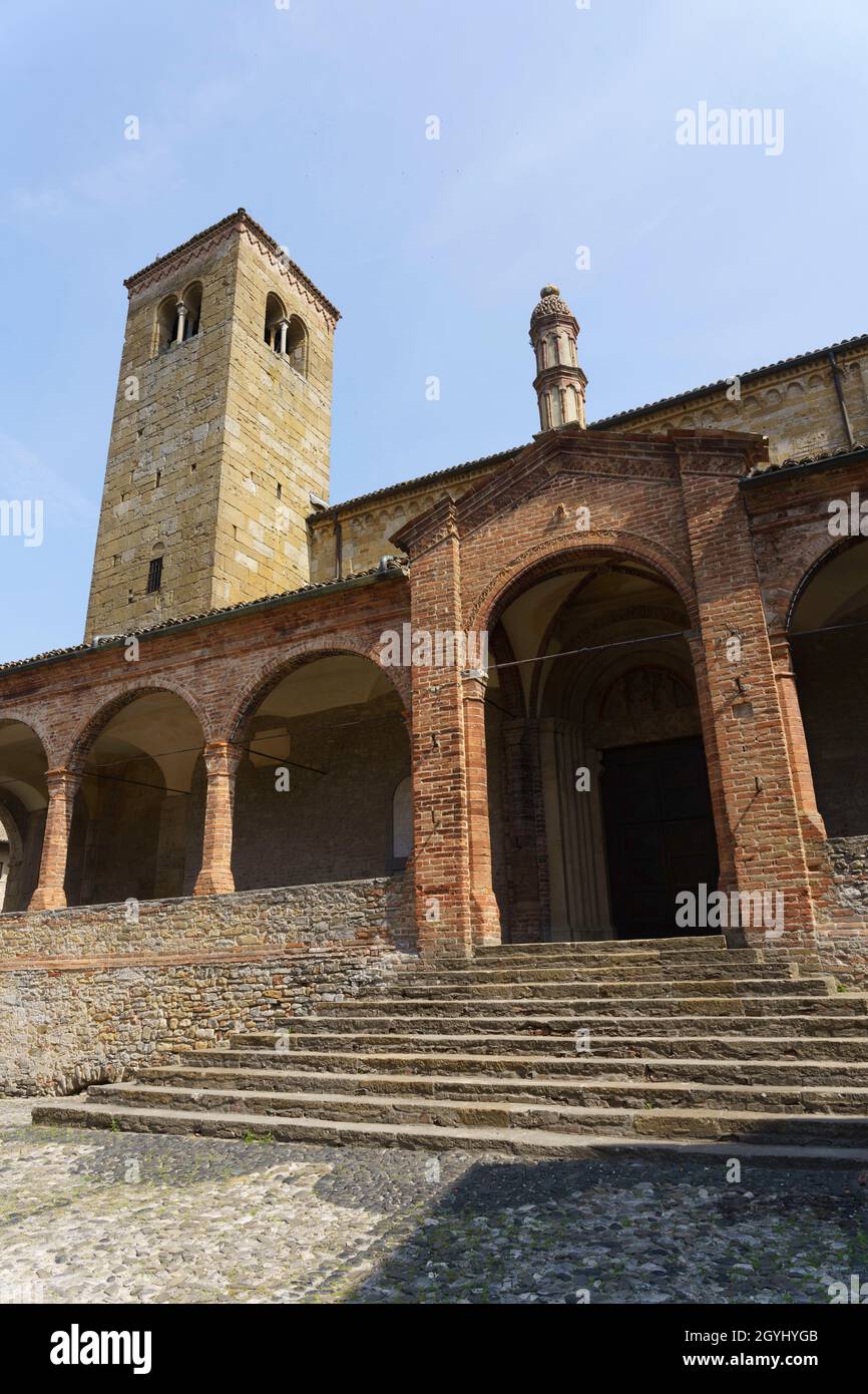 Castell Arquato, città storica in provincia di Piacenza, Emilia-Romagna, Italia Foto Stock