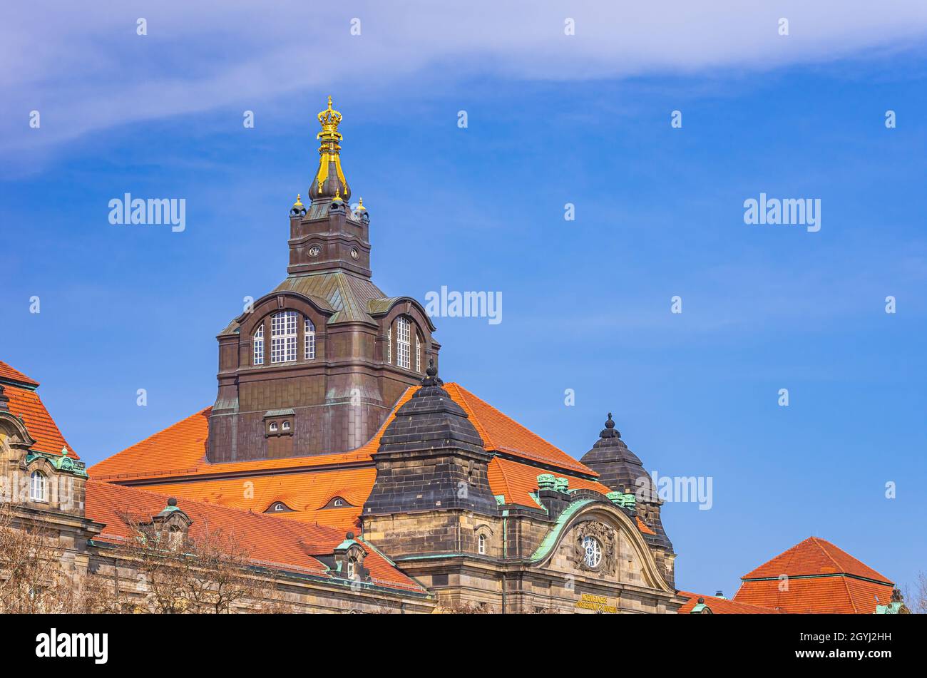 Dresda, Sassonia, Germania: La Camera di Stato della Sassonia, l'autorità suprema dello Stato libero della Sassonia e la residenza ufficiale del primo Ministro. Foto Stock