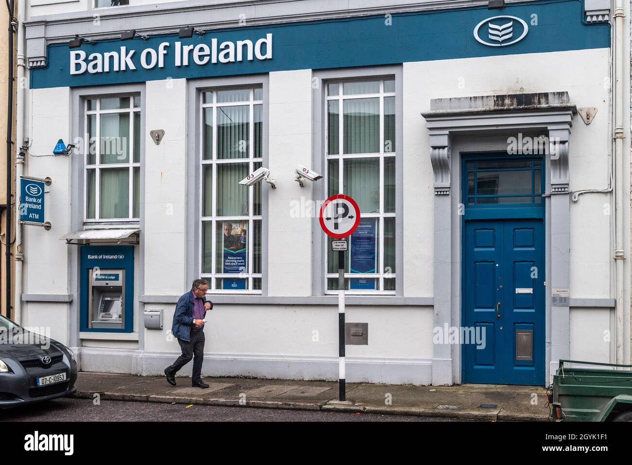 Dunmanway, West Cork, Irlanda. 8 Ott 2021. Bank of Ireland ha chiuso oggi 88 delle sue filiali, rappresentando più di un terzo delle sue sedi. Bank of Ireland afferma che le chiusure sono dovute al fatto che vuole ridurre la propria rete. Credit: AG News/Alamy Live News Foto Stock