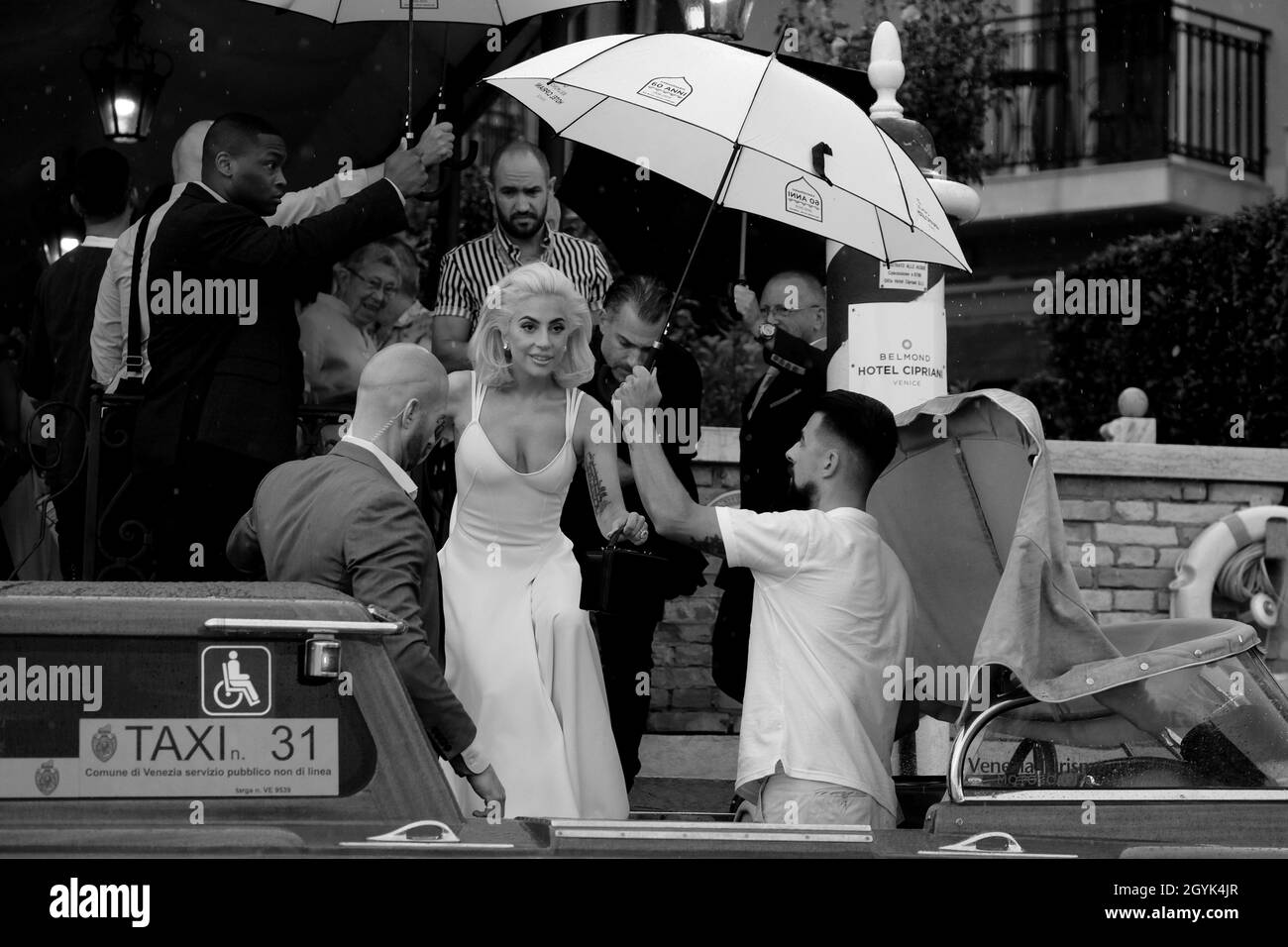 Lady Gaga è vista durante il 75° Festival del Cinema di Venezia il 31 agosto 2018 a Venezia.(MVS) Foto Stock