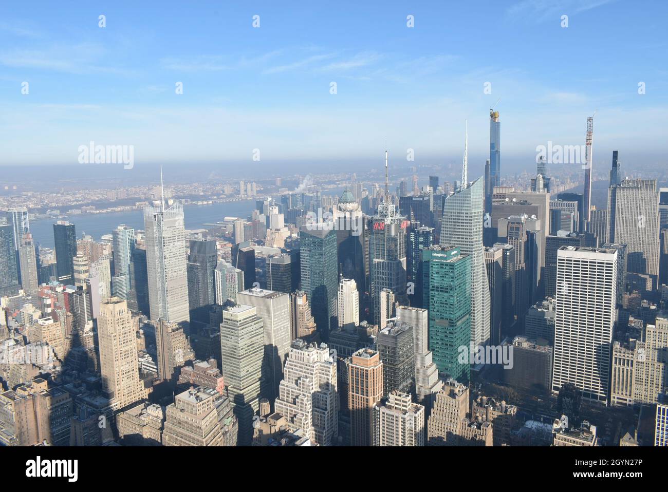 Spettacolare vista dall'Empire state Building Foto Stock