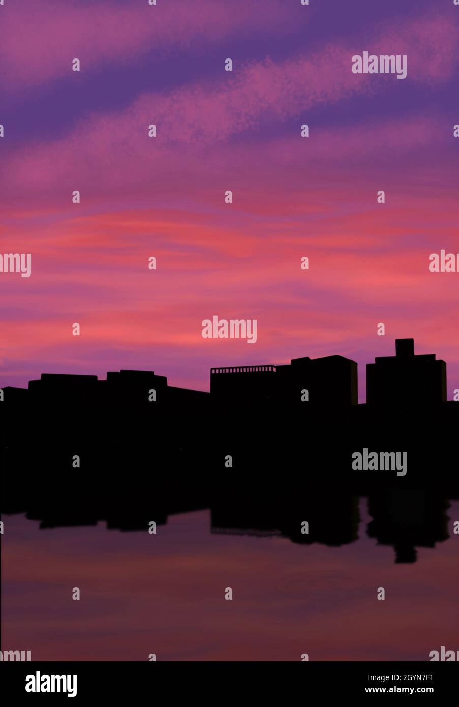 Il cielo è una tela squisita Foto Stock