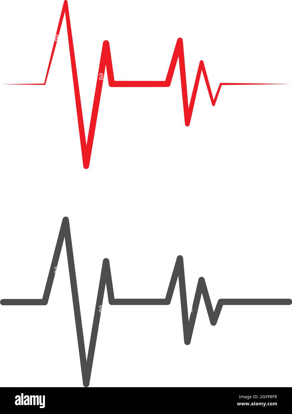 La linea di impulsi illustrazione template vettoriale Illustrazione Vettoriale