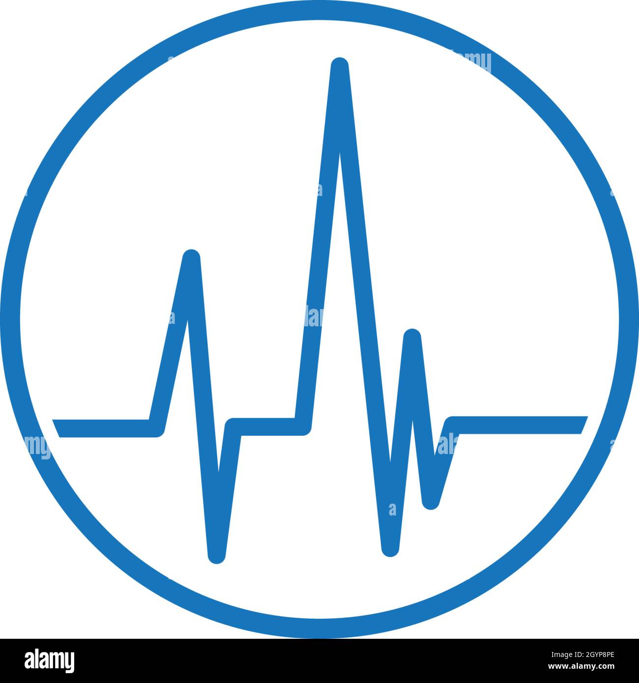 La linea di impulsi illustrazione template vettoriale Illustrazione Vettoriale