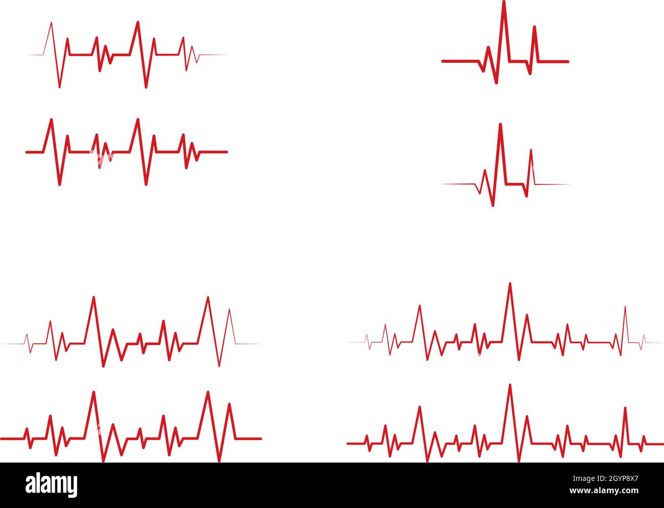 La linea di impulsi illustrazione template vettoriale Illustrazione Vettoriale