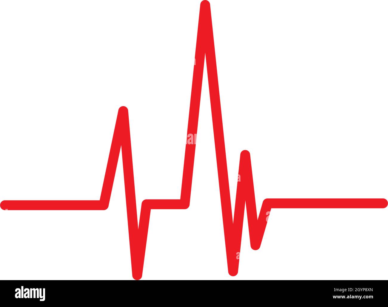 La linea di impulsi illustrazione template vettoriale Illustrazione Vettoriale