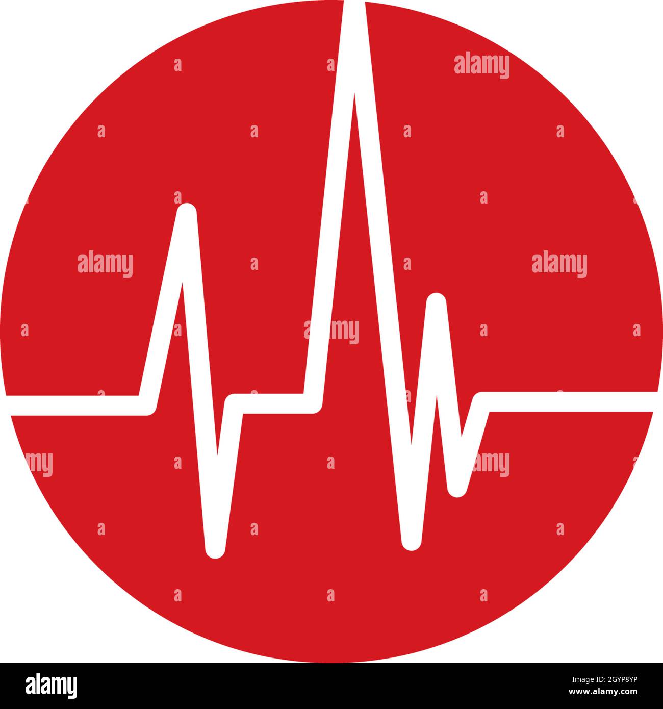 La linea di impulsi illustrazione template vettoriale Illustrazione Vettoriale