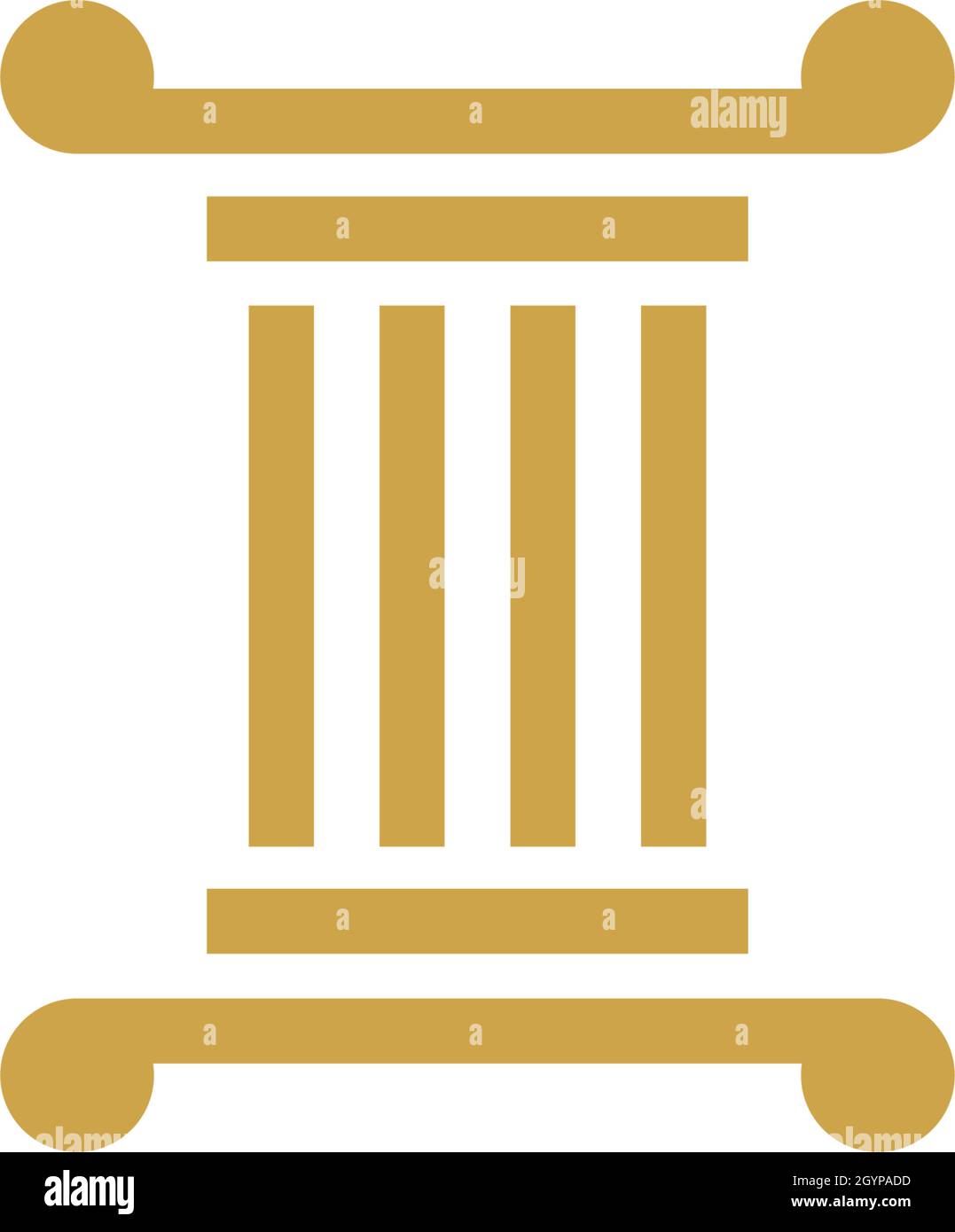 Modello vettore logo colonna Illustrazione Vettoriale