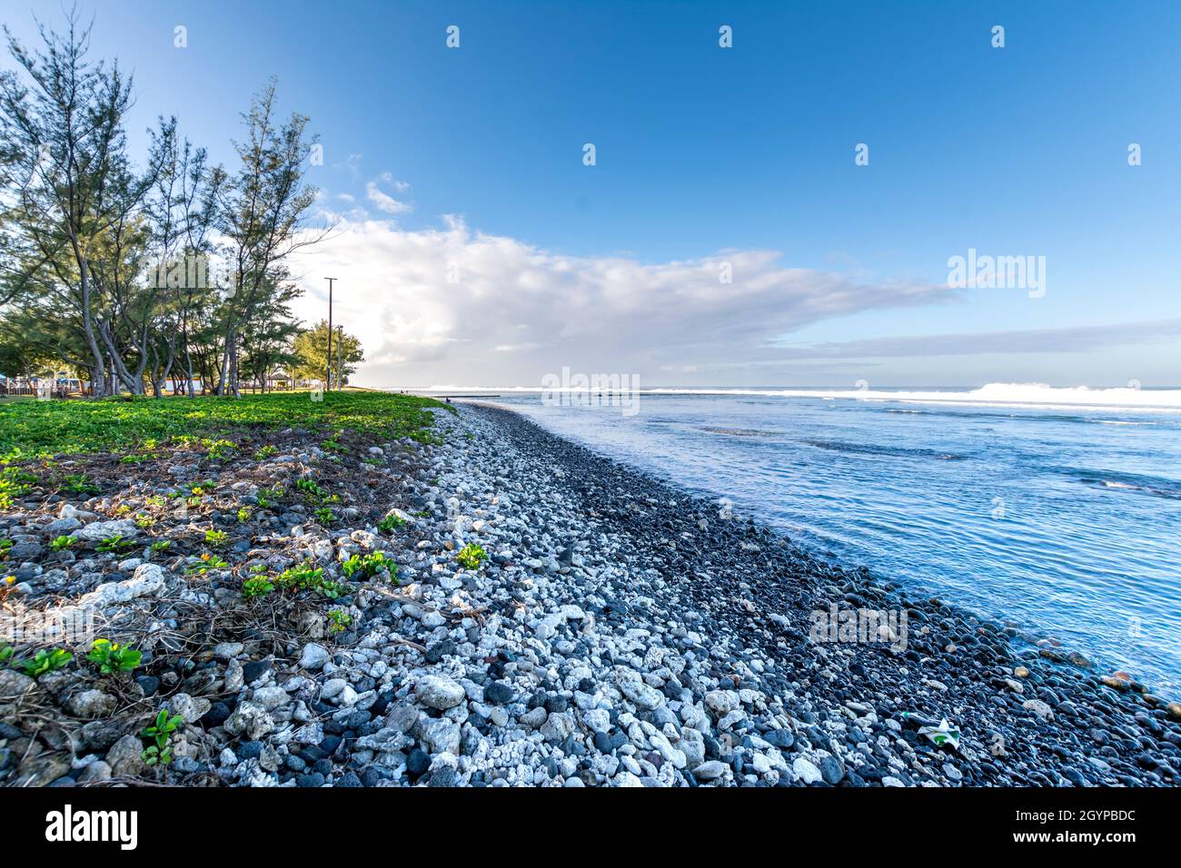 Spiaggia di Saint Pierre a Reunion Island Foto Stock