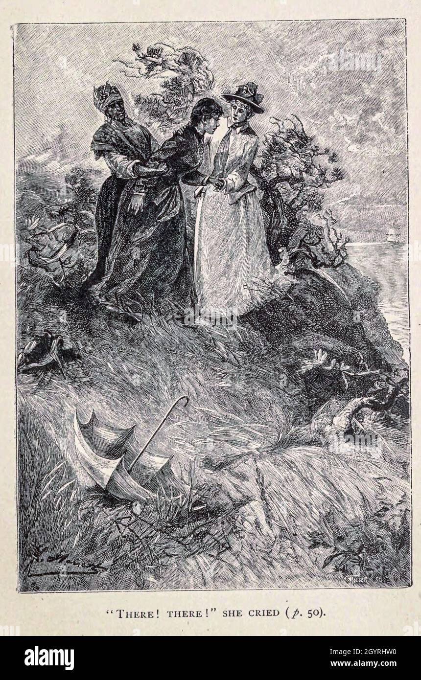 Ci ! Ci ! Ha gridato dal libro ' Mistress Branican ' di Jules Verne, illustrato da Leon Benet. La storia inizia negli Stati Uniti, dove l'eroina, Mistress Branican, subisce una rottura mentale dopo la morte per annegamento del suo giovane figlio. Dopo il recupero, lei apprende che suo marito, capitano Branican, è stato segnalato perso in mare. Dopo aver acquistato una fortuna, è in grado di lanciare una spedizione per cercare suo marito, che è convinto è ancora vivo. Lei stessa guida la spedizione e Trail la porta nell'entroterra australiano. Mistress Branican (francese: Mistress Bra Foto Stock