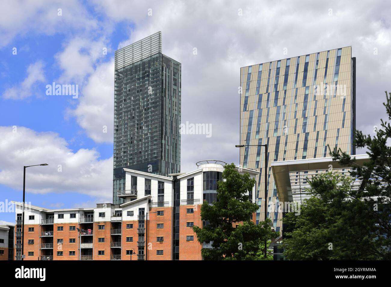 The Beetham Tower, 301–303 Deansgate, Greater Manchester, Inghilterra Foto Stock