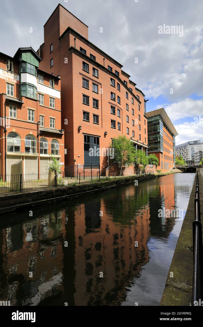 Lock 89 (Tib Lock), sul canale Rochdale, Manchester Centrale, Lancashire, Inghilterra, Regno Unito Foto Stock