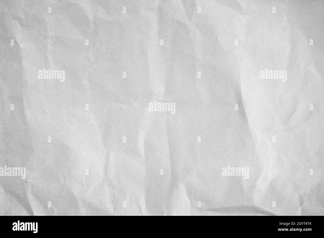 Grana carta bianca sgualcita Foto Stock