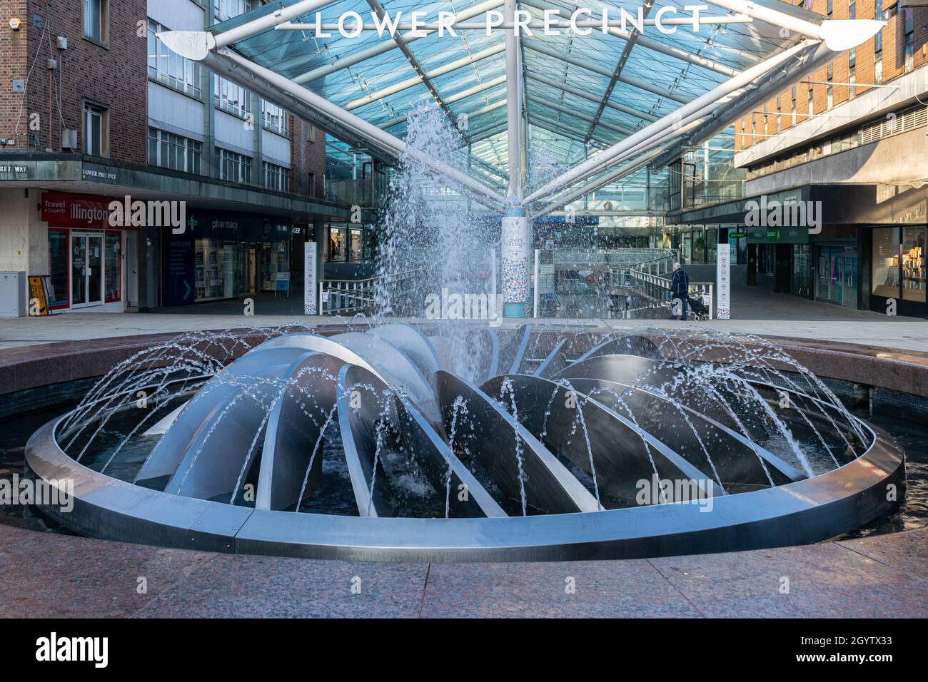 Coventry City Centre , UK, City of Culture 2021, grande sviluppo nel centro della città. Foto Stock