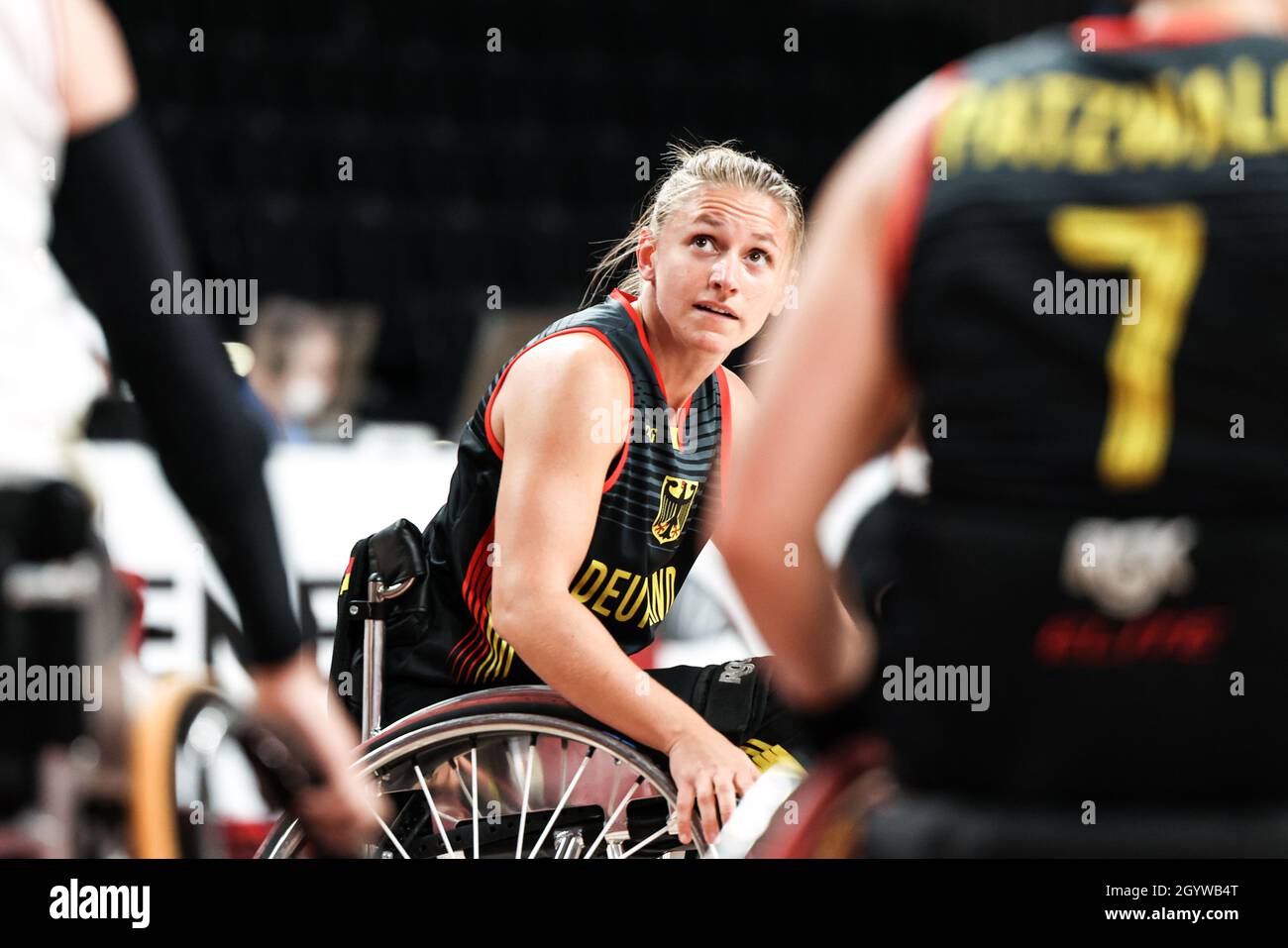 Tokyo, Giappone. 2021 agosto 29. Weman's Wheelchair Basketball: Germania vs Giappone a Tokyo paralimpic games 2020. FUERST Laura Foto Stock
