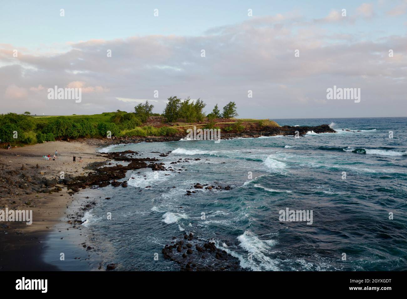 Glass Beach a Port Allen in Kauai Foto Stock