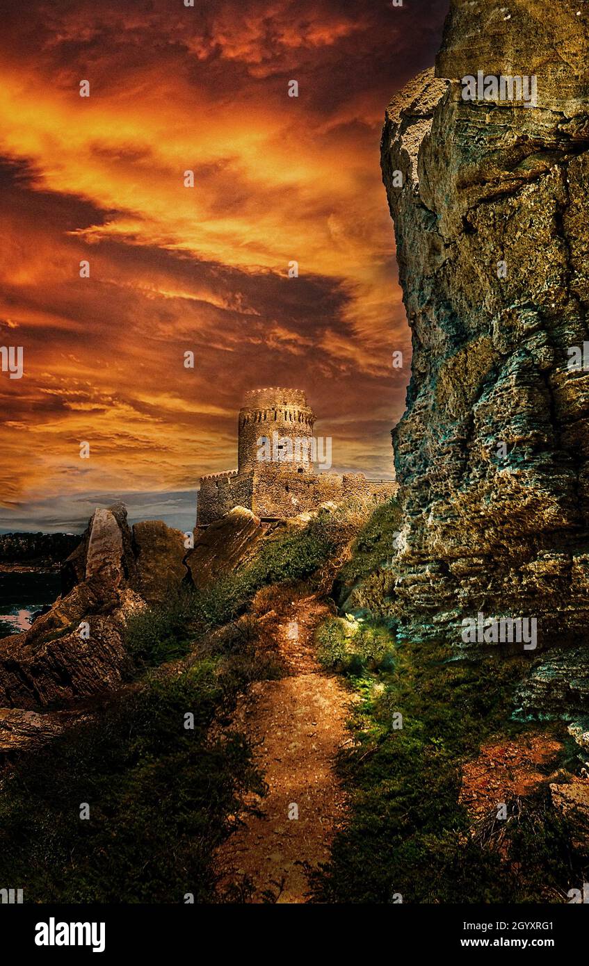 IItalia Calabria Capo Rizzuto le Castella Foto Stock