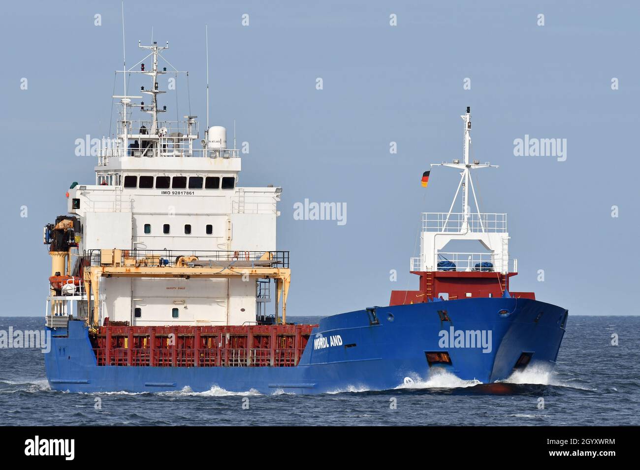 NORDLAND che naviga nel fiordo di Kiel Foto Stock