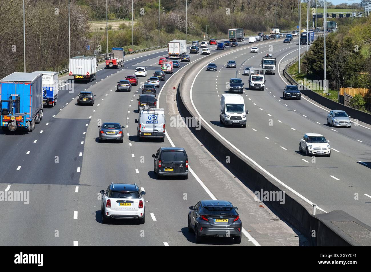 M25 o London Orbital Motorway a Londra Inghilterra Regno Unito Foto Stock