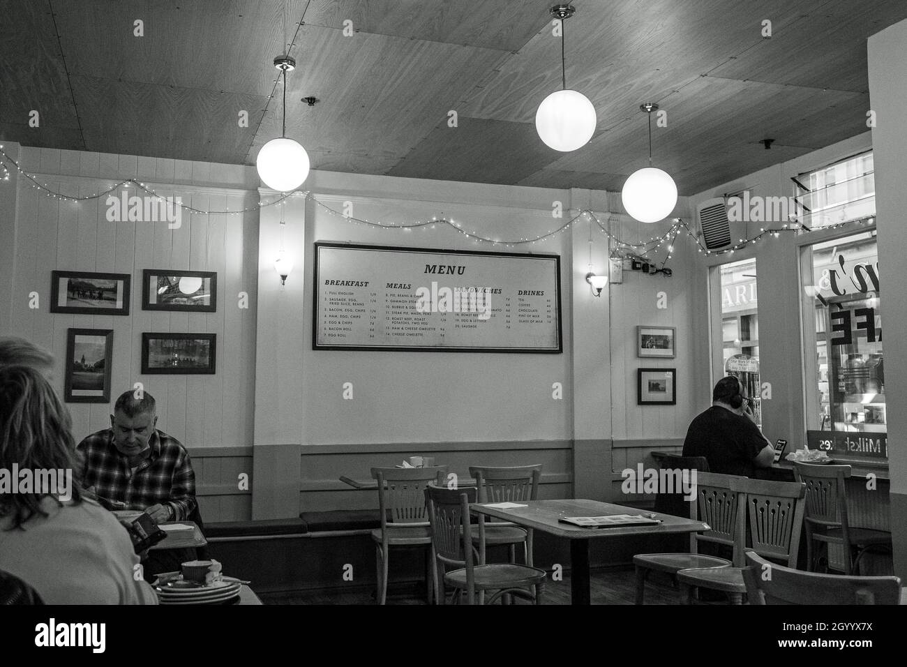 menu del passato Foto Stock