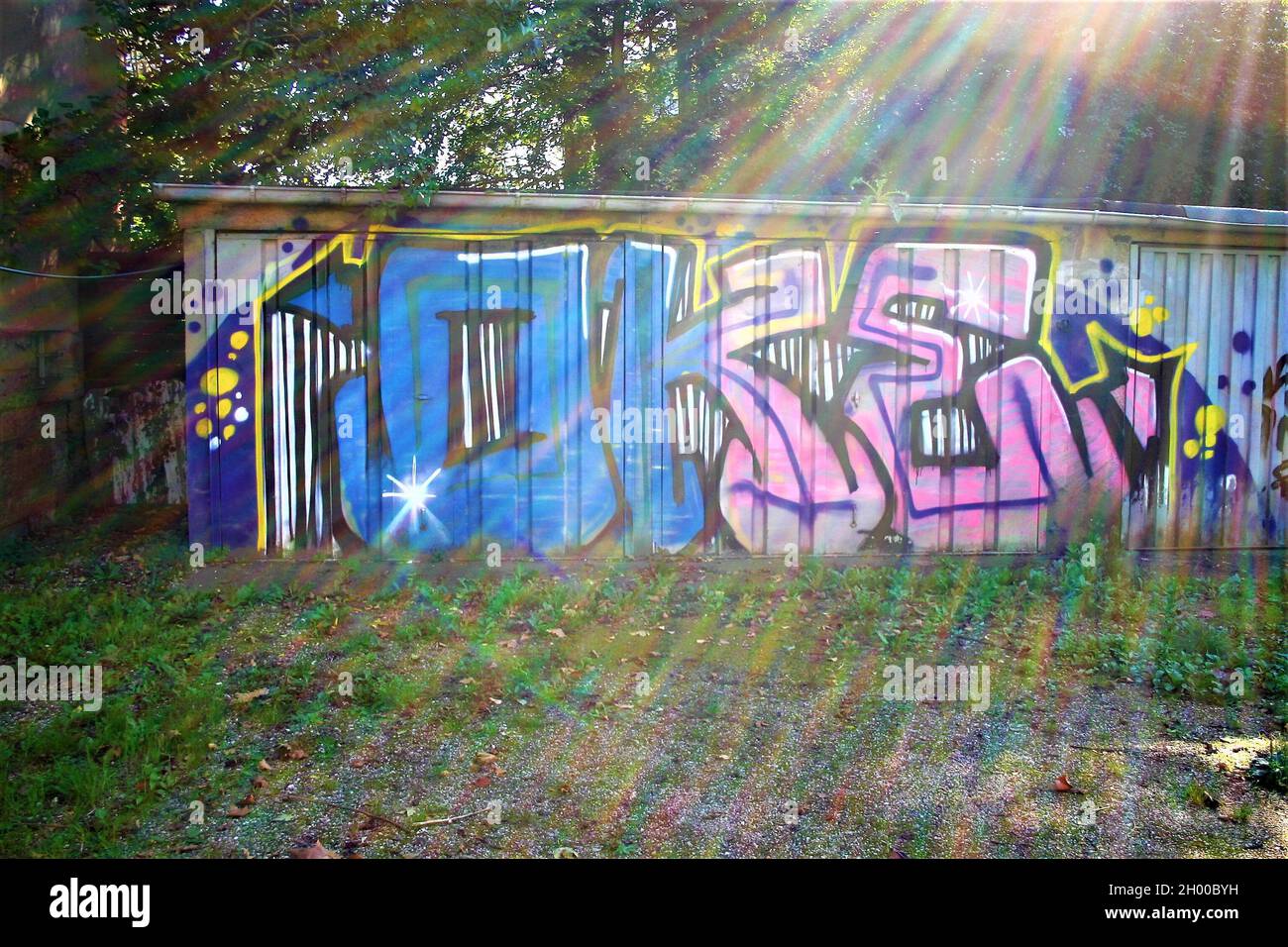 Graffiti in der Stadt Gera Bild 5 Foto Stock