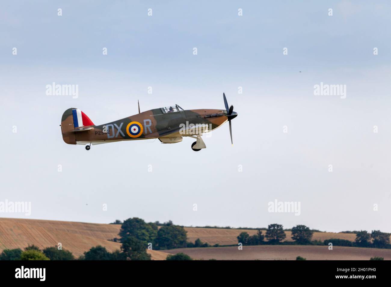 Hawker Hurricane in mostra per la Battaglia di Gran Bretagna airshow 2021 Foto Stock