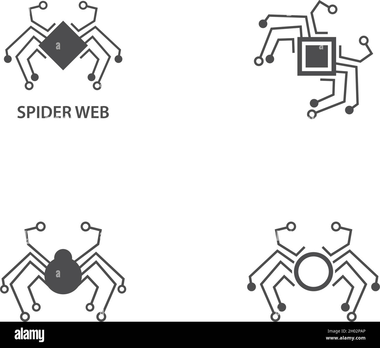 Vettore logo Spider Technology Illustrazione Vettoriale