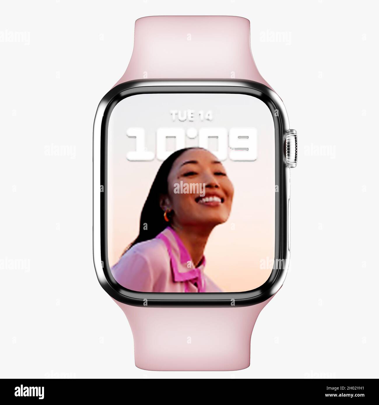 apple watch serie 7 3d modello di rendering Foto Stock