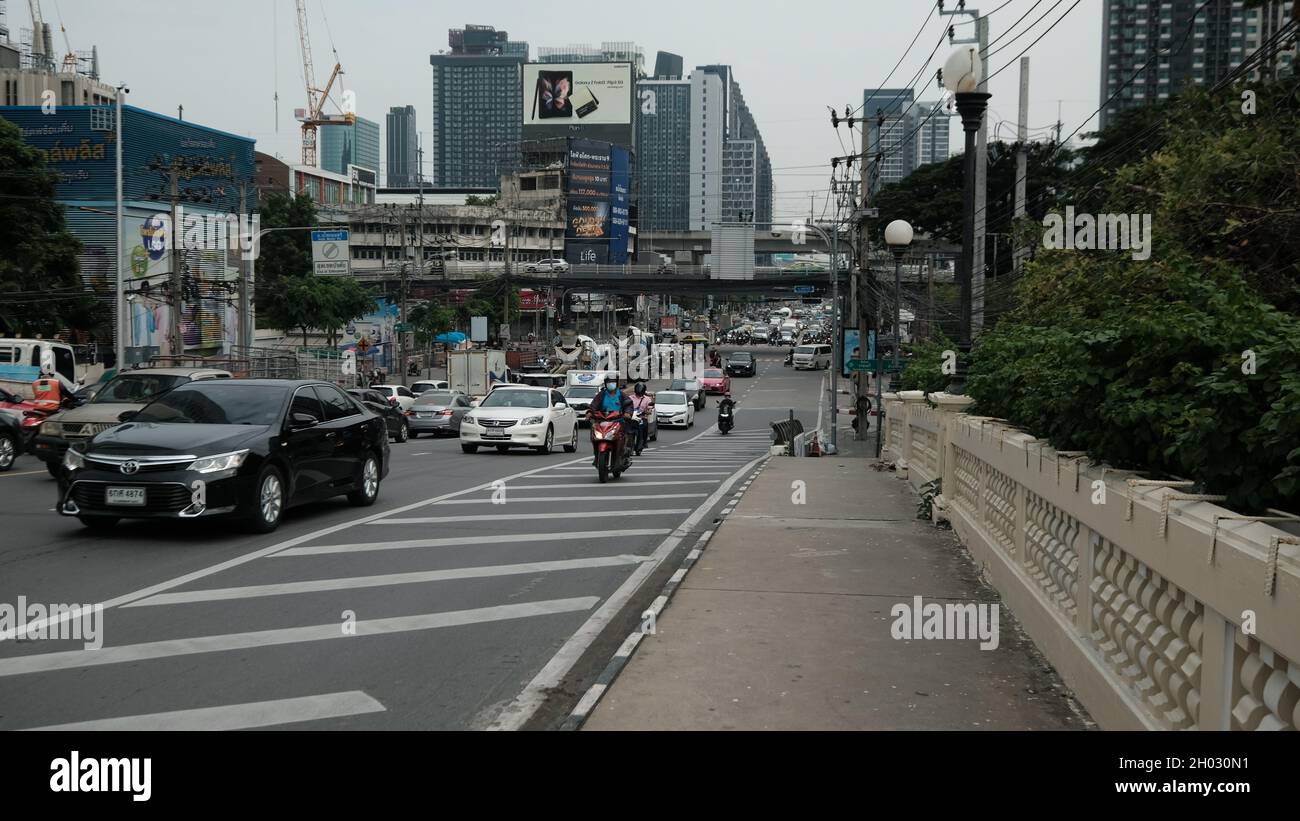 Asoke Road Sukhumvit Soi 21 Bangkok Thailandia Foto Stock