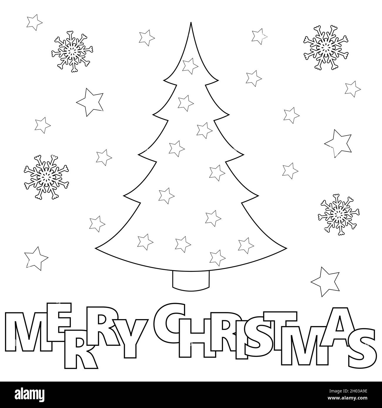 Design Del Biglietto Di Auguri Di Capodanno Con Albero Di Natale Stilizzato Illustrazione Vettoriale Albero Di Natale Su Sfondo Bianco - Immagini vettoriali stock e altre immagini di 2022 - iStock