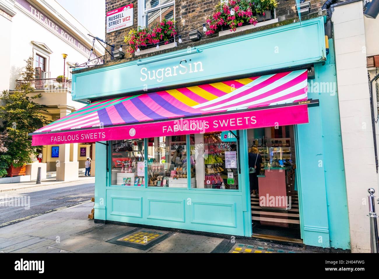 SugarSin Sweet Shop a Covent Garden, Londra, Regno Unito Foto Stock