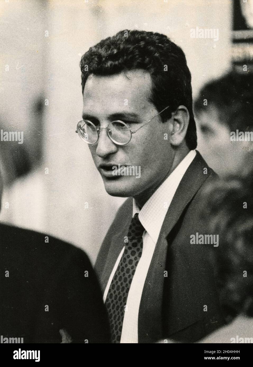 Politico italiano e figlia dell'ex PM Bobo Craxi, anni '80 Foto Stock
