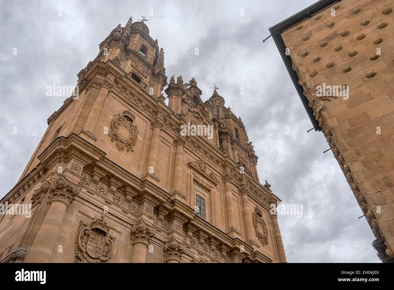 Ex Collegio reale dello Spirito Santo della Compagnia di Gesù o della Clerecia a Salamanca, Spagna Foto Stock