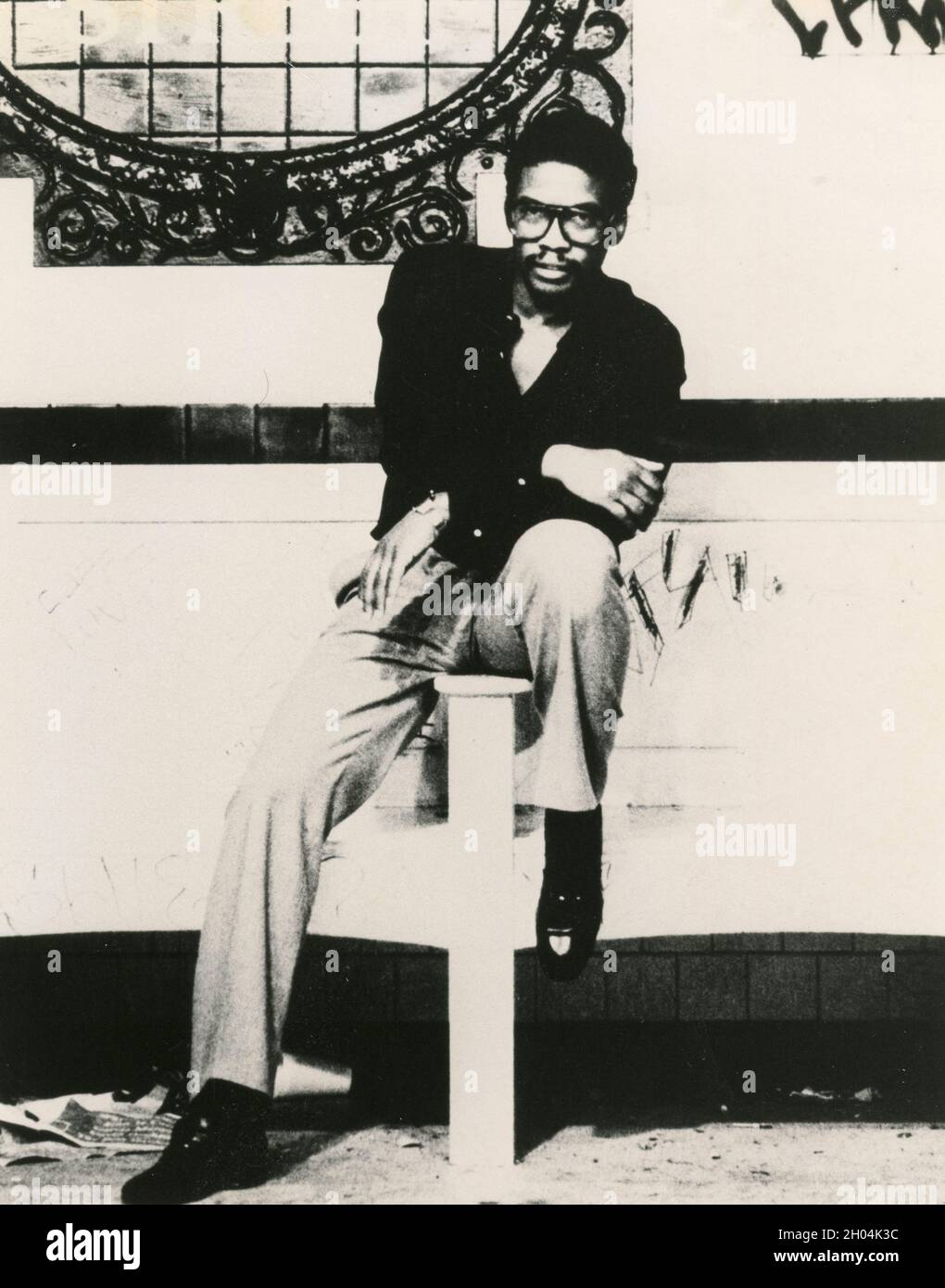 Pianista e compositore americano Herbie Hancock, anni '80 Foto Stock