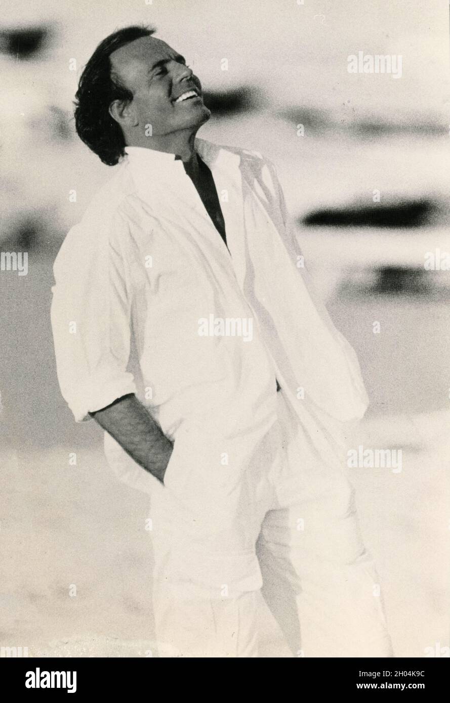 Cantante e cantautore spagnolo Julio Iglesias, anni '80 Foto Stock
