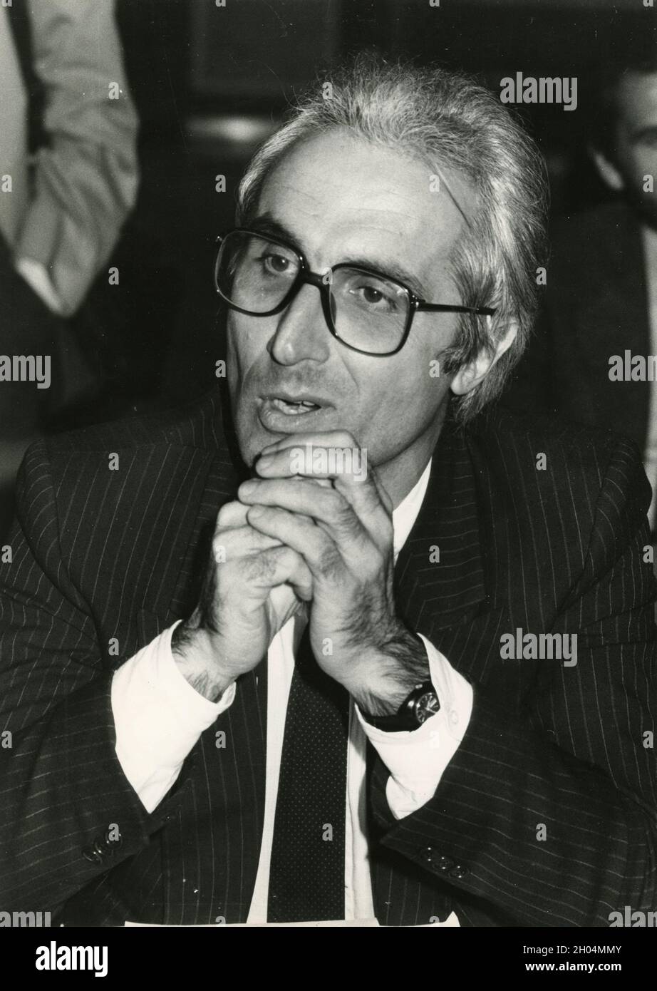 Direttore italiano Bruno Tassan DIN, anni '80 Foto Stock